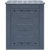 Trädgårdskompost grå 60x60x73 cm 260 L vidaXL – miniatyr 3