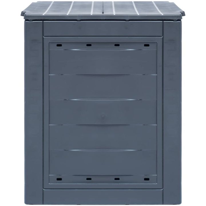 Trädgårdskompost grå 60x60x73 cm 260 L vidaXL – bild 3