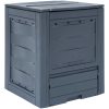 Trädgårdskompost grå 60x60x73 cm 260 L vidaXL – miniatyr 1