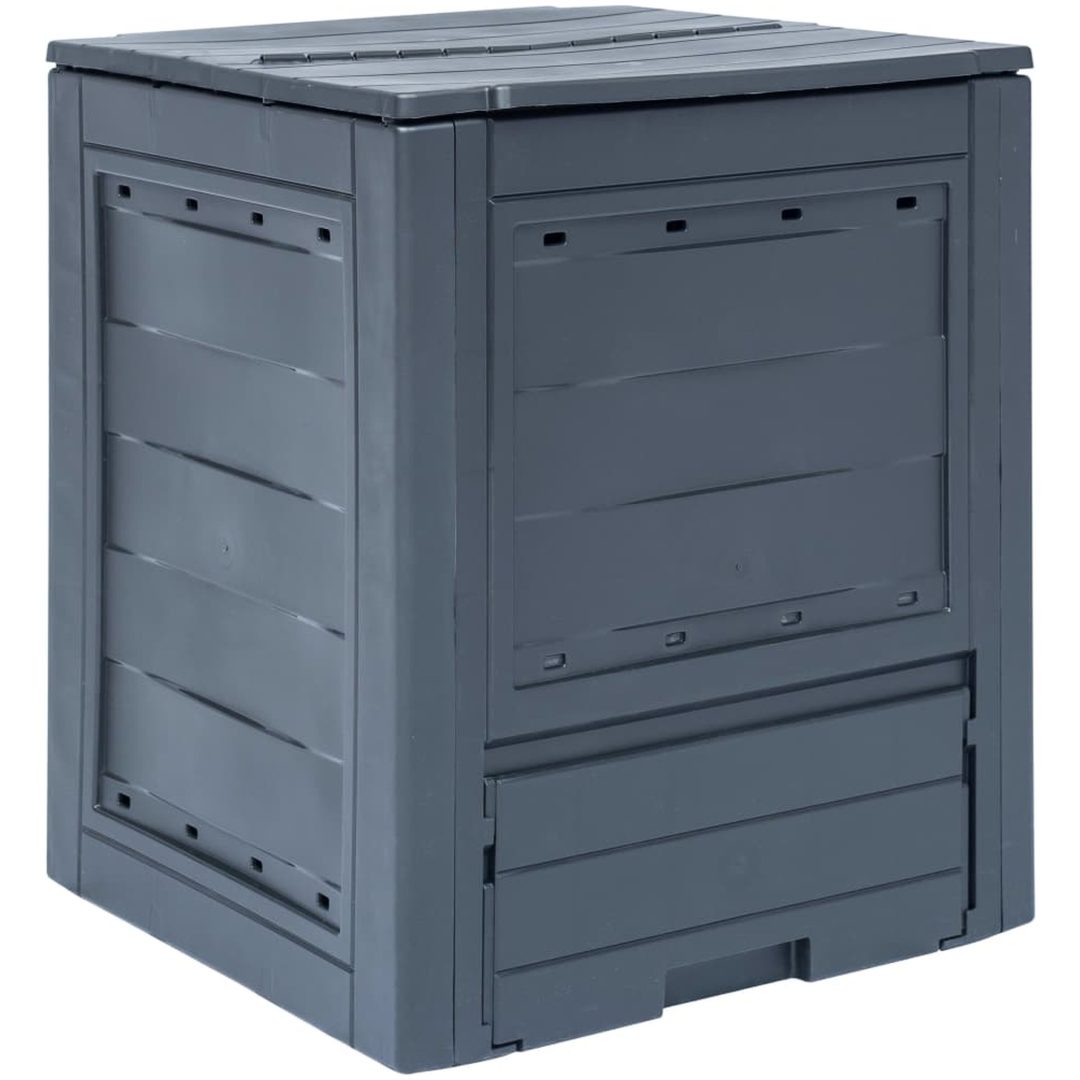 Trädgårdskompost grå 60x60x73 cm 260 L vidaXL