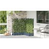 Trädgårdskruk med trellis 5 st Grå vidaXL 120 x 120 x 125.5 cm – miniatyr 4