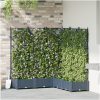 Trädgårdskruk med trellis 5 st Grå vidaXL 120 x 120 x 125.5 cm – miniatyr 1