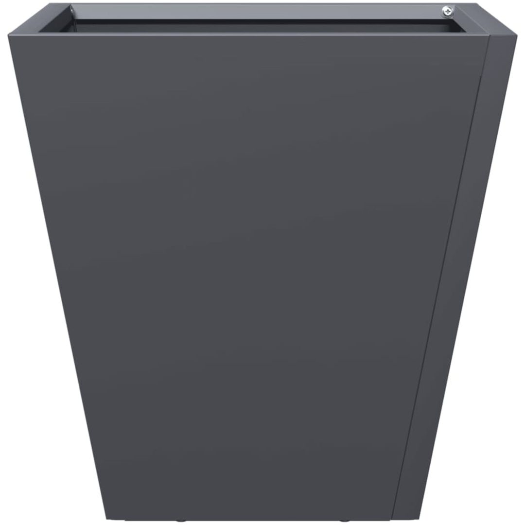 Trädgårdskruka antracit stål vidaXL 30 x 30 x 30 cm – bild 5