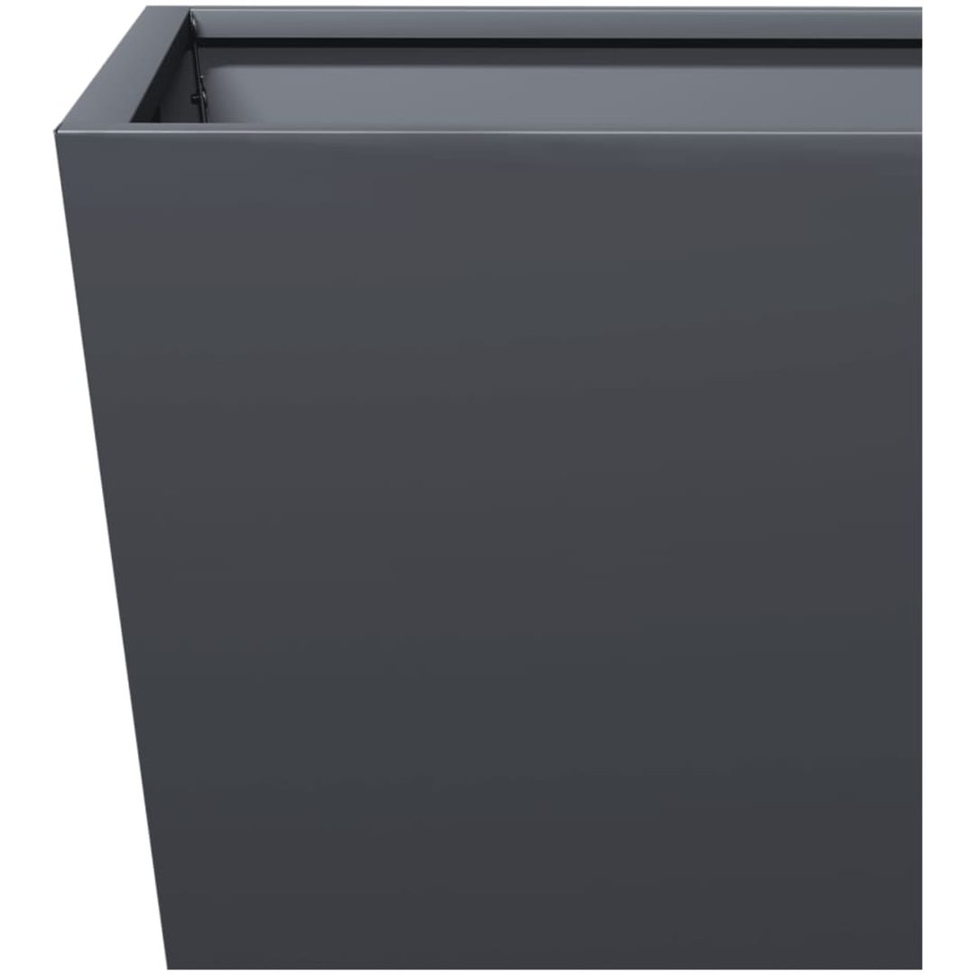 Trädgårdskruka antracit stål vidaXL 30 x 30 x 30 cm – bild 7