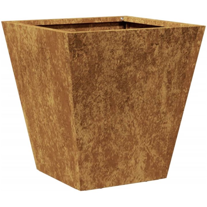 Trädgårdskruka rosttrögt stål vidaXL 30 x 30 x 30 cm – bild 2