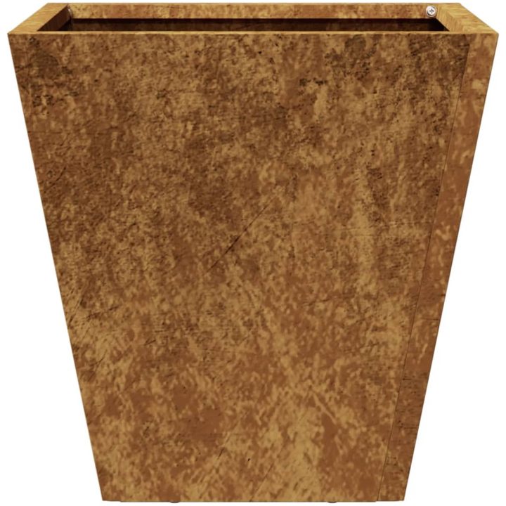 Trädgårdskruka rosttrögt stål vidaXL 30 x 30 x 30 cm – bild 5