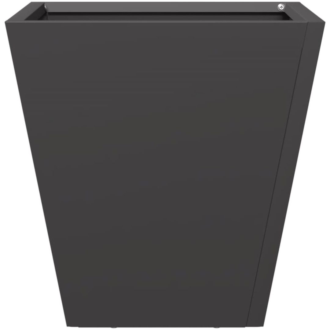 Trädgårdskruka svart stål vidaXL 30 x 30 x 30 cm – bild 5