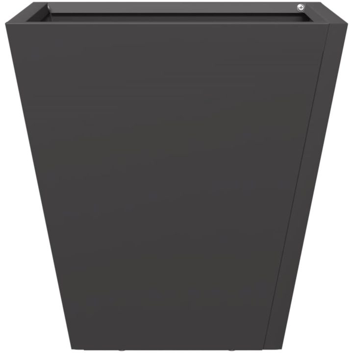Trädgårdskruka svart stål vidaXL 30 x 30 x 30 cm – bild 5