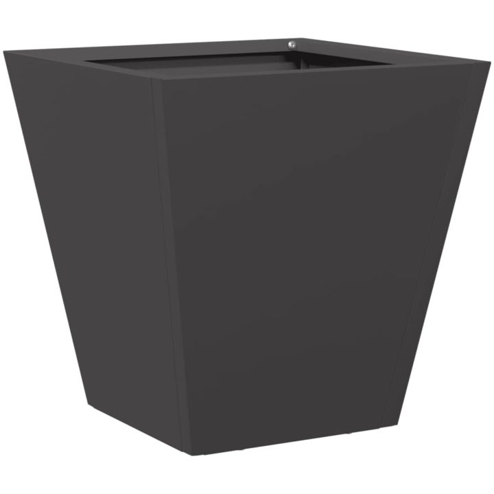 Trädgårdskruka svart stål vidaXL 30 x 30 x 30 cm – bild 6