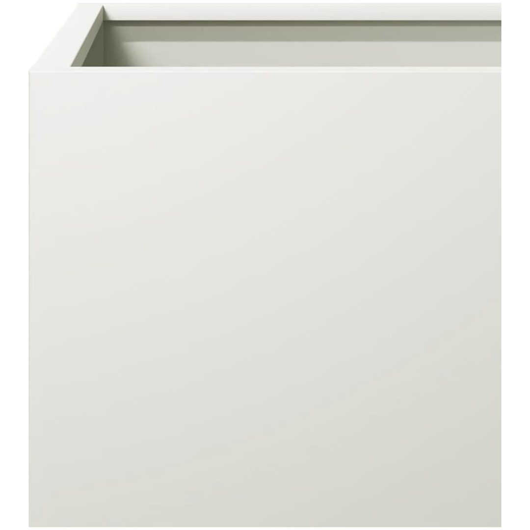 Trädgårdskruka vit stål vidaXL 30 x 30 x 30 cm – bild 7