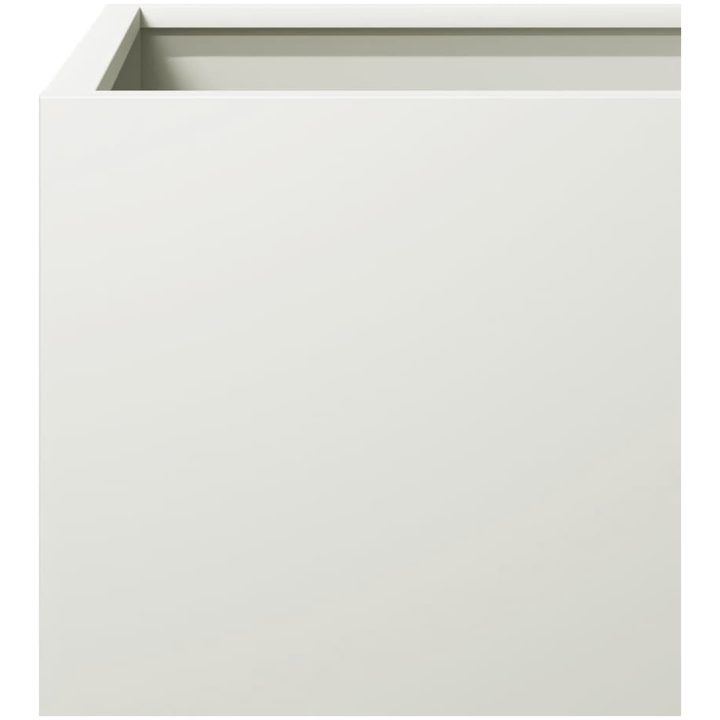 Trädgårdskruka vit stål vidaXL 30 x 30 x 30 cm – bild 7