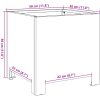 Trädgårdskruka vit stål vidaXL 30 x 30 x 30 cm – miniatyr 10