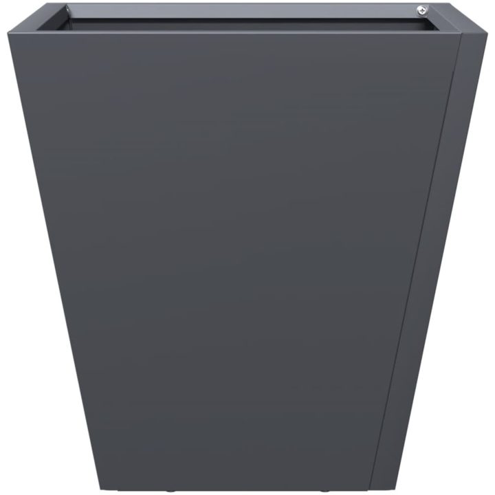 Trädgårdskrukor 2 st antracit stål vidaXL 30 x 30 x 30 cm – bild 6