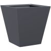 Trädgårdskrukor 2 st antracit stål vidaXL 30 x 30 x 30 cm – miniatyr 8