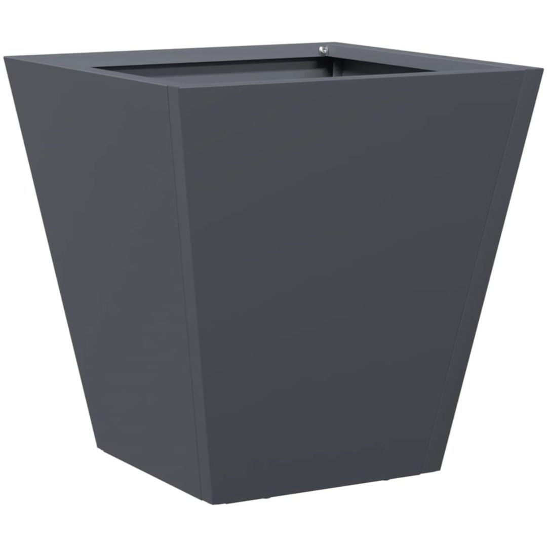 Trädgårdskrukor 2 st antracit stål vidaXL 30 x 30 x 30 cm – bild 8