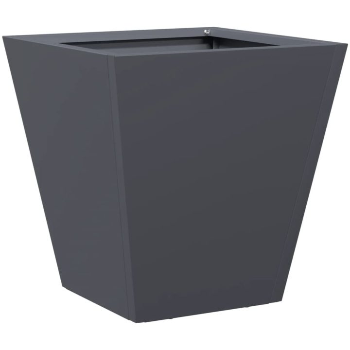 Trädgårdskrukor 2 st antracit stål vidaXL 30 x 30 x 30 cm – bild 8