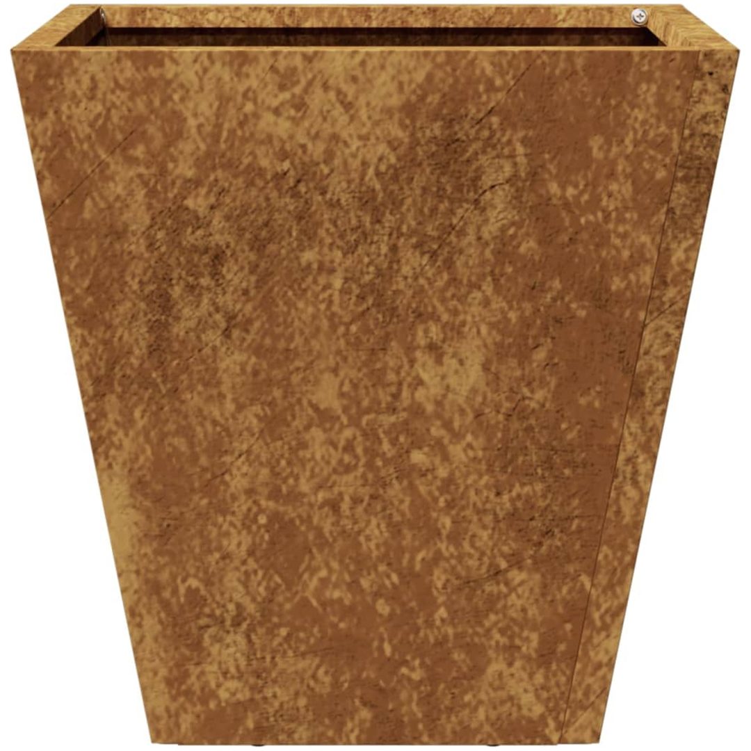 Trädgårdskrukor 2 st rosttrögt stål vidaXL 30 x 30 x 30 cm – bild 6