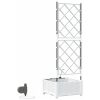 Trädgårdskrukor med Vattensystem Vit vidaXL 40 x 40 x 126 cm – miniatyr 8