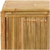 Trädgårdslåda bambu vidaXL 60 x 52 x 55 cm – miniatyr 7