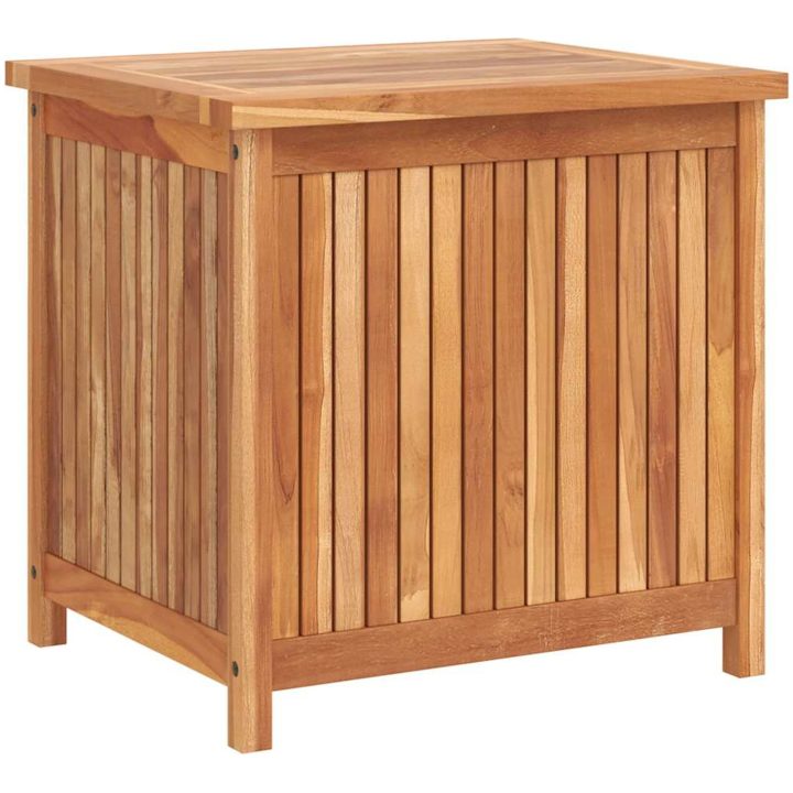 Trädgårdslåda massiv teak vidaXL 60 x 50 x 58 cm – bild 2