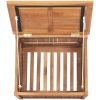 Trädgårdslåda massiv teak vidaXL 60 x 50 x 58 cm – miniatyr 7