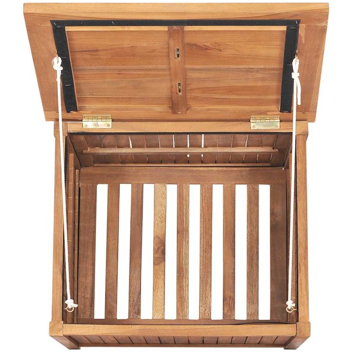 Trädgårdslåda massiv teak vidaXL 60 x 50 x 58 cm – bild 7