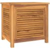 Trädgårdslåda med påse massiv teak vidaXL 60 x 50 x 58 cm – miniatyr 2