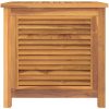 Trädgårdslåda med påse massiv teak vidaXL 60 x 50 x 58 cm – miniatyr 3