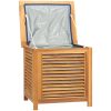 Trädgårdslåda med påse massiv teak vidaXL 60 x 50 x 58 cm – miniatyr 5