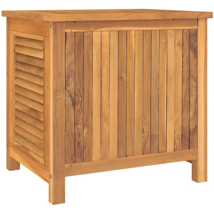 Trädgårdslåda med påse massiv teak vidaXL 60 x 50 x 58 cm – bild 7