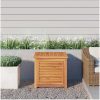 Trädgårdslåda med påse massiv teak vidaXL 60 x 50 x 58 cm – miniatyr 1
