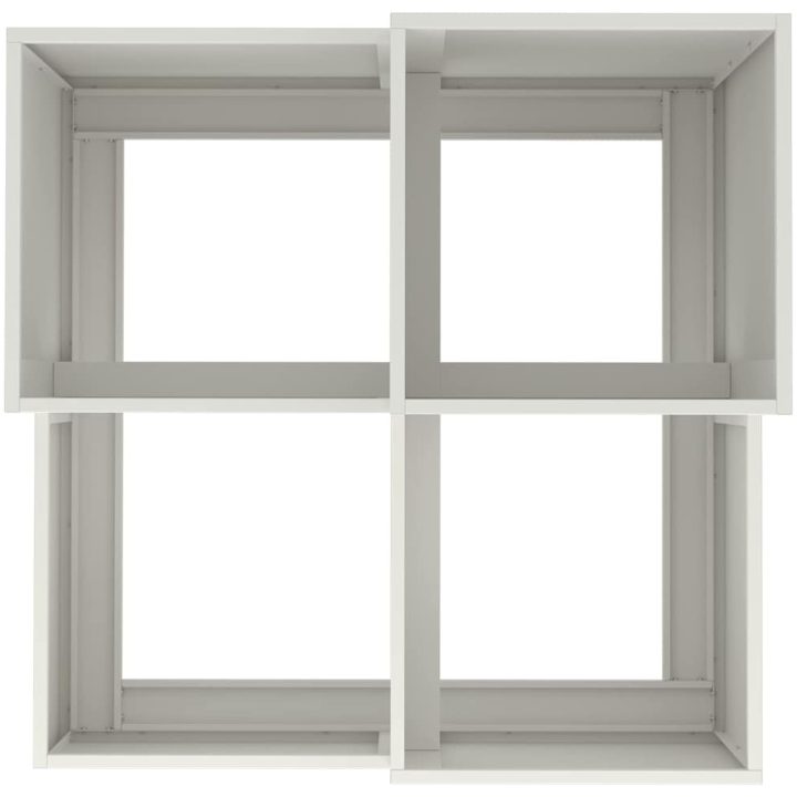 Trädgårdslåda Vit Stål vidaXL 100 x 100 x 60 cm – bild 8