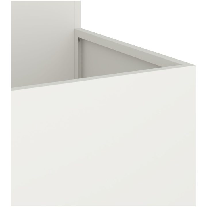 Trädgårdslåda Vit Stål vidaXL 100 x 100 x 60 cm – bild 9
