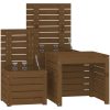 Trädgårdslådor 3 delar honungsbrun massiv furu vidaXL 50.5 x 50.5 x 46.5 cm – miniatyr 8