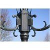 Trädgårdslampa 2 armar 230 cm mörkgrön/svart aluminium vidaXL – miniatyr 4