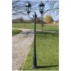 Trädgårdslampa 2 armar 230 cm mörkgrön/svart aluminium vidaXL – miniatyr 1