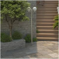 Trädgårdslampa 2 lampor 220 cm vidaXL