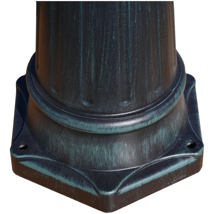 Trädgårdslampa 3 armar 215 cm mörkgrön/svart aluminium vidaXL – bild 7