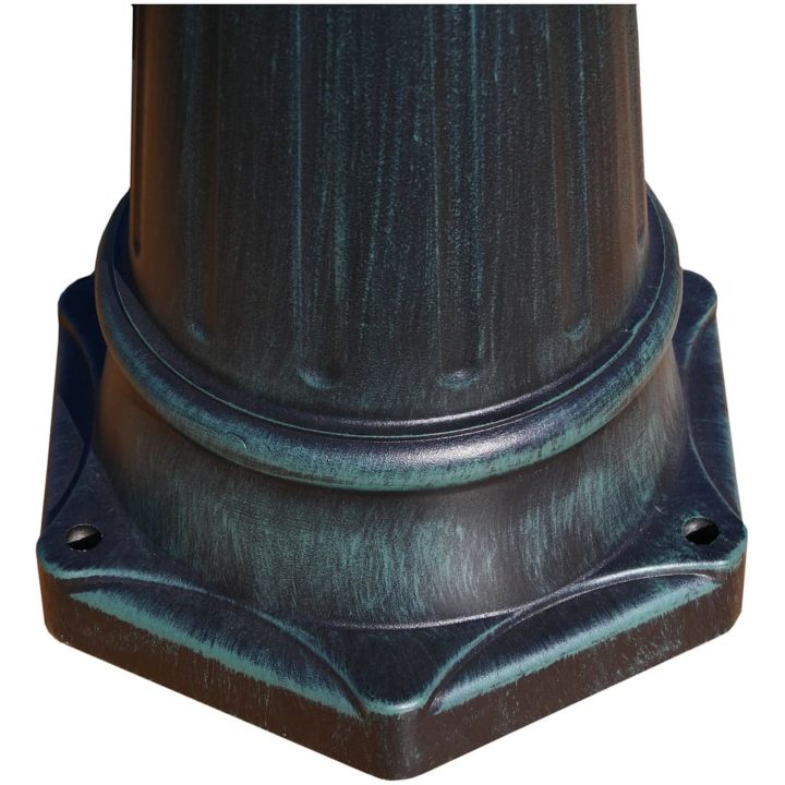 Trädgårdslampa 3 armar 230 cm mörkgrön/svart aluminium vidaXL – bild 6