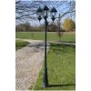 Trädgårdslampa 3 armar 230 cm mörkgrön/svart aluminium vidaXL – miniatyr 1