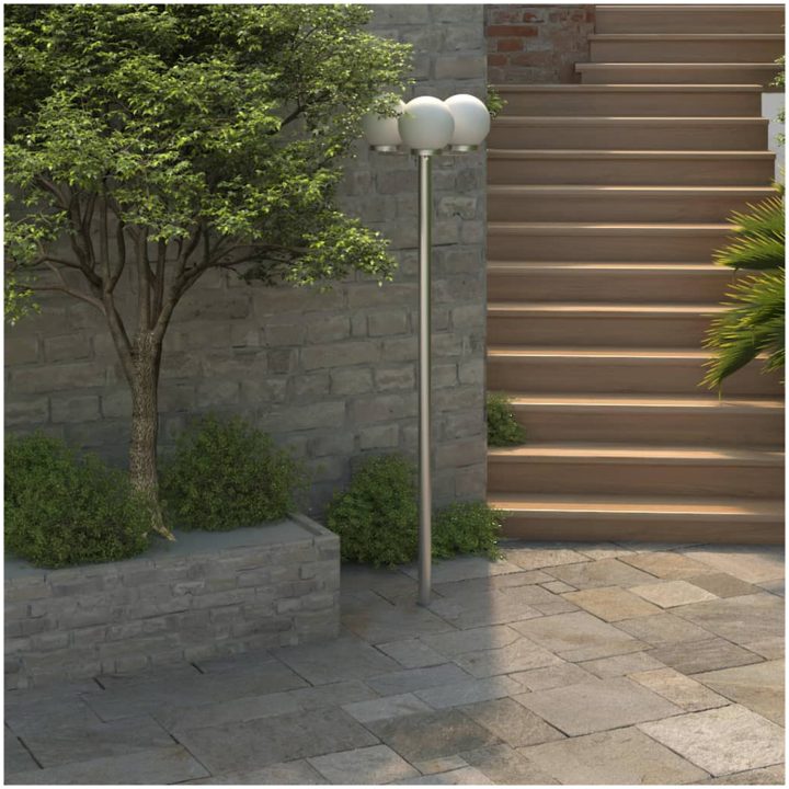 Trädgårdslampa 3 lampor 220 cm vidaXL – bild 4