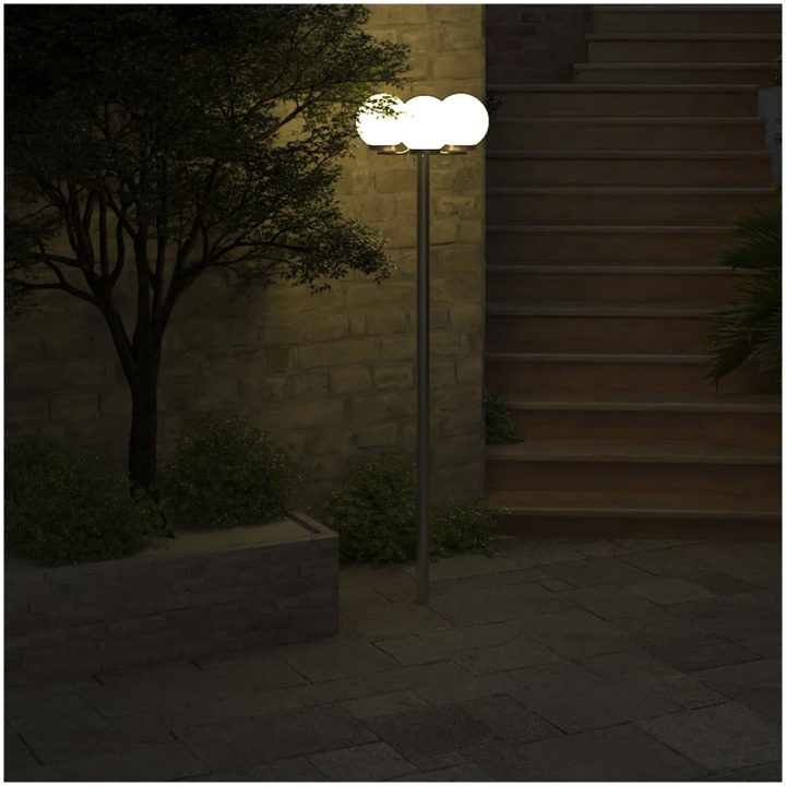Trädgårdslampa 3 lampor 220 cm vidaXL – bild 5