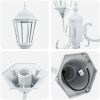 Trädgårdslampa 3-lampor E27 Vit 220 cm Aluminium vidaXL Large – miniatyr 5