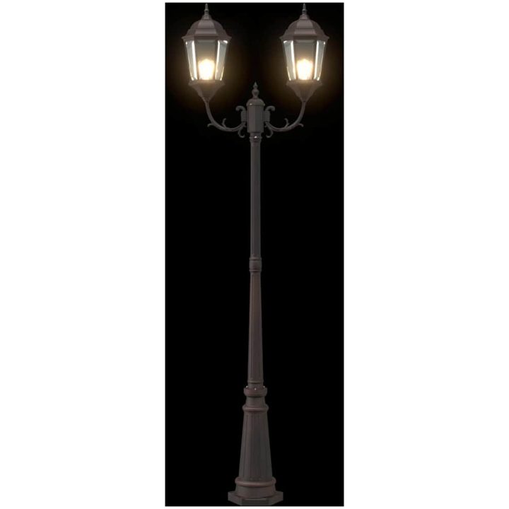 Trädgårdslampa Brons Aluminium Trädgårdslampa vidaXL 68 x 20 x 235 cm – bild 7