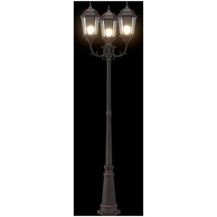 Trädgårdslampa Brons Metall Trädgårdslampa vidaXL 61 x 53 x 235 cm – bild 7