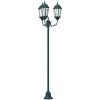 Trädgårdslampa Pelare 3-lampor E27 Grön 220 cm Aluminium vidaXL Large – miniatyr 2