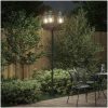Trädgårdslampa Pelare 3-lampor E27 Grön 220 cm Aluminium vidaXL Large – miniatyr 3