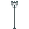 Trädgårdslampa Pelare 3-lampor E27 Grön 220 cm Aluminium vidaXL Large – miniatyr 4