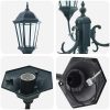 Trädgårdslampa Pelare 3-lampor E27 Grön 220 cm Aluminium vidaXL Large – miniatyr 6