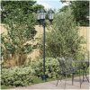 Trädgårdslampa Pelare 3-lampor E27 Grön 220 cm Aluminium vidaXL Large – miniatyr 1
